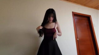 Hot babe Laura in Skirt is fucked against the Wall